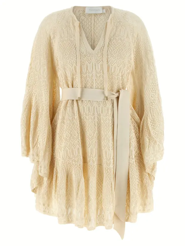 'Coco Pointelle Lace' dress ZIMMERMANN Beige