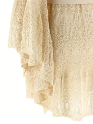 'Coco Pointelle Lace' dress 58% paper yarn