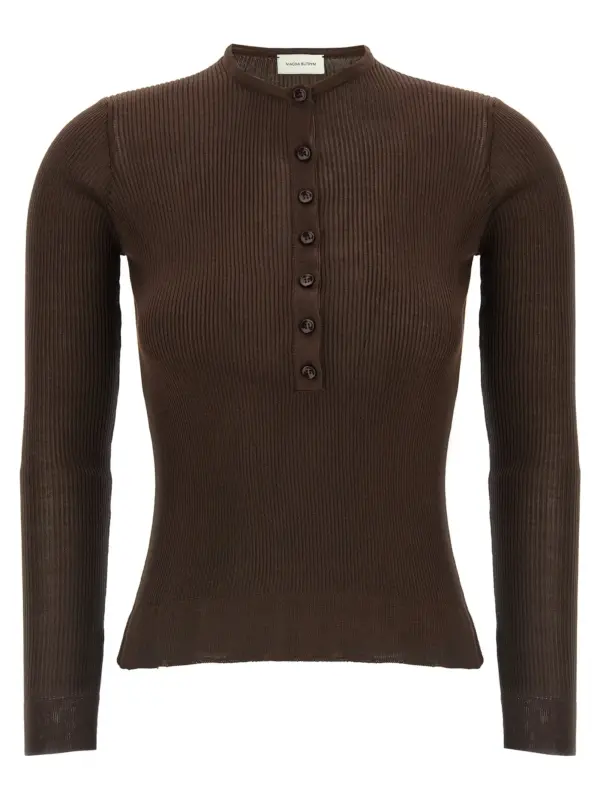 '20' Silk sweater MAGDA BUTRYM Brown