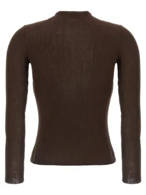 '20' Silk sweater 318725BROWN MAGDA BUTRYM Brown