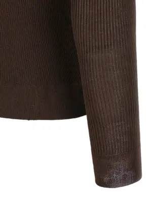 '20' Silk sweater 100% silk MAGDA BUTRYM Brown