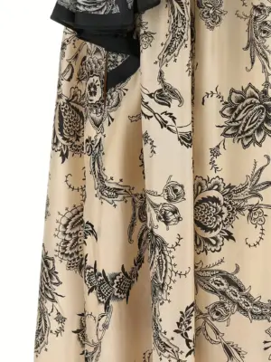 'Rhiannon Maxi' dress 100% silk ZIMMERMANN White/Black