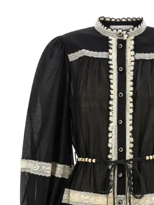 'Rhiannon Lace Billow' dress Woman ZIMMERMANN White/Black