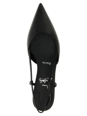 'Miss Z' slingback 100% goat leather CHRISTIAN LOUBOUTIN Black