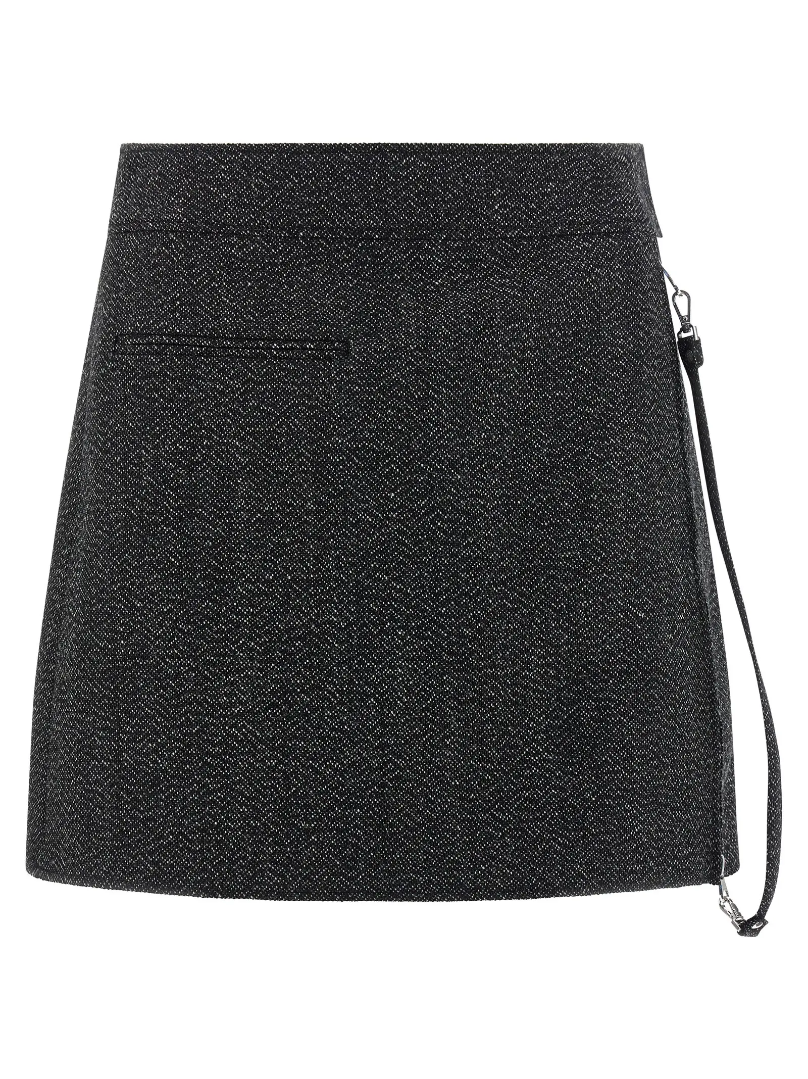 Спідниця Courreges Zipped Caviar Mini Сіра 1 'Zipped Caviar Mini' skirt COURREGES Gray
