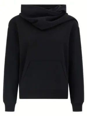Hoodie and scarf COURREGES Black