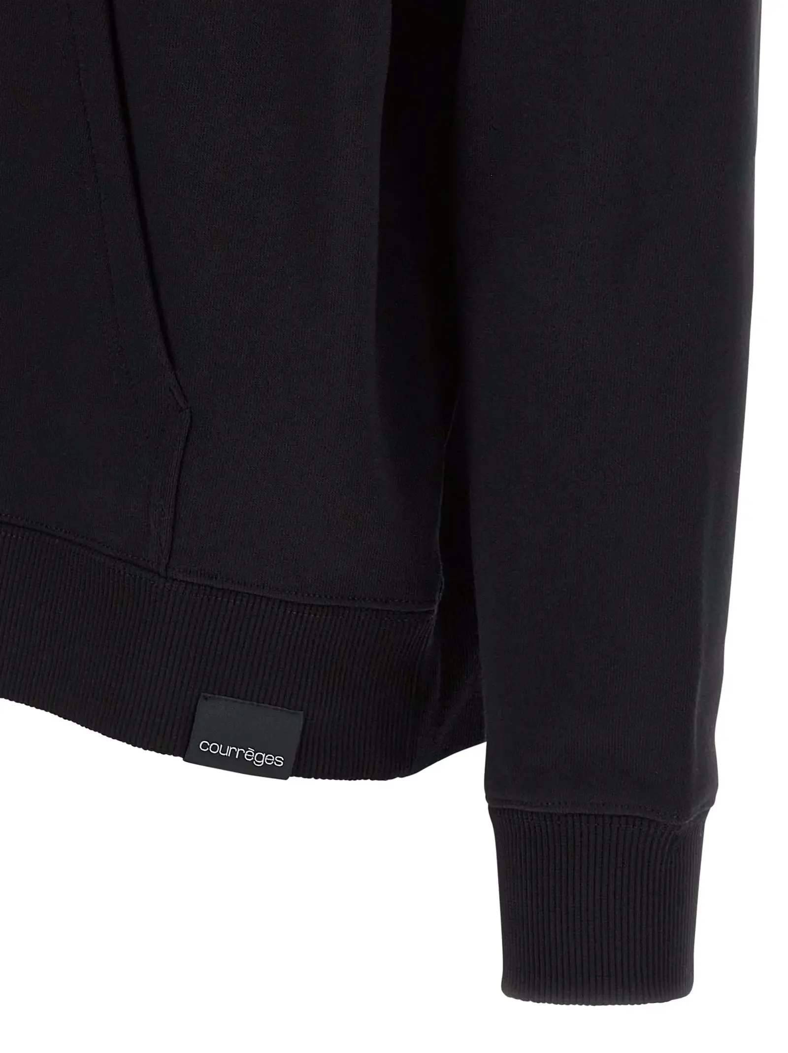 Худі зі шарфом Courreges Чорний 4 Hoodie and scarf 100% cotton COURREGES Black