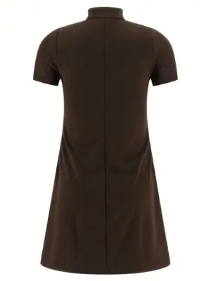 'Interlock Tracksuit Mini' dress 325JRO686JS02501983 COURREGES Brown