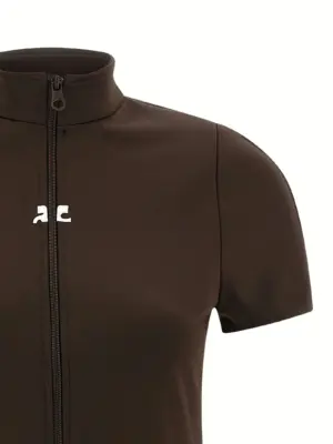 'Interlock Tracksuit Mini' dress Woman COURREGES Brown