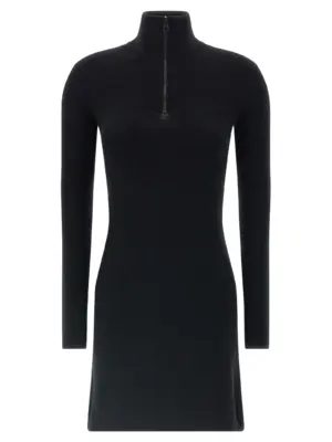Wool knit dress COURREGES Black
