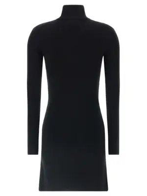 Wool knit dress 325MRO691FI00719999 COURREGES Black