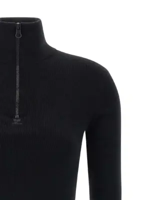 Wool knit dress Woman COURREGES Black