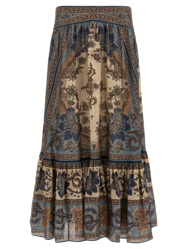 'Ascension' skirt ZIMMERMANN Multicolor