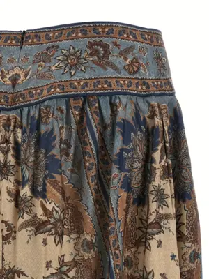 'Ascension' skirt 100% silk ZIMMERMANN Multicolor