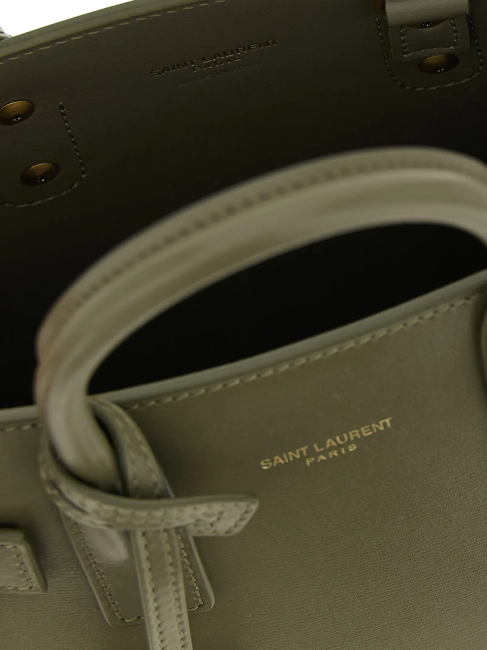 Міні сумка Sac De Jour Saint Laurent Зелена 4 'Sac de Jour' nano handbag 100% calfskin leather (Bos Taurus) SAINT LAURENT Green