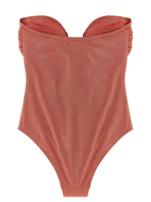 'Rhiannon Deep Plunge' one-piece swimsuit 4181WSS251SLTRS ZIMMERMANN Pink