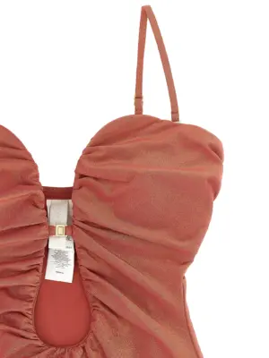 'Rhiannon Deep Plunge' one-piece swimsuit Woman ZIMMERMANN Pink