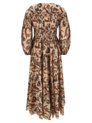 'Ascension Tie Billow Maxi' dress 4208DSS253BLUINDFLO ZIMMERMANN Multicolor