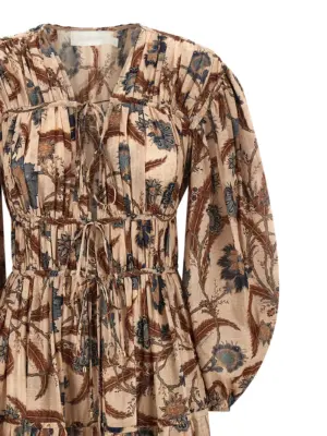 'Ascension Tie Billow Maxi' dress Woman ZIMMERMANN Multicolor