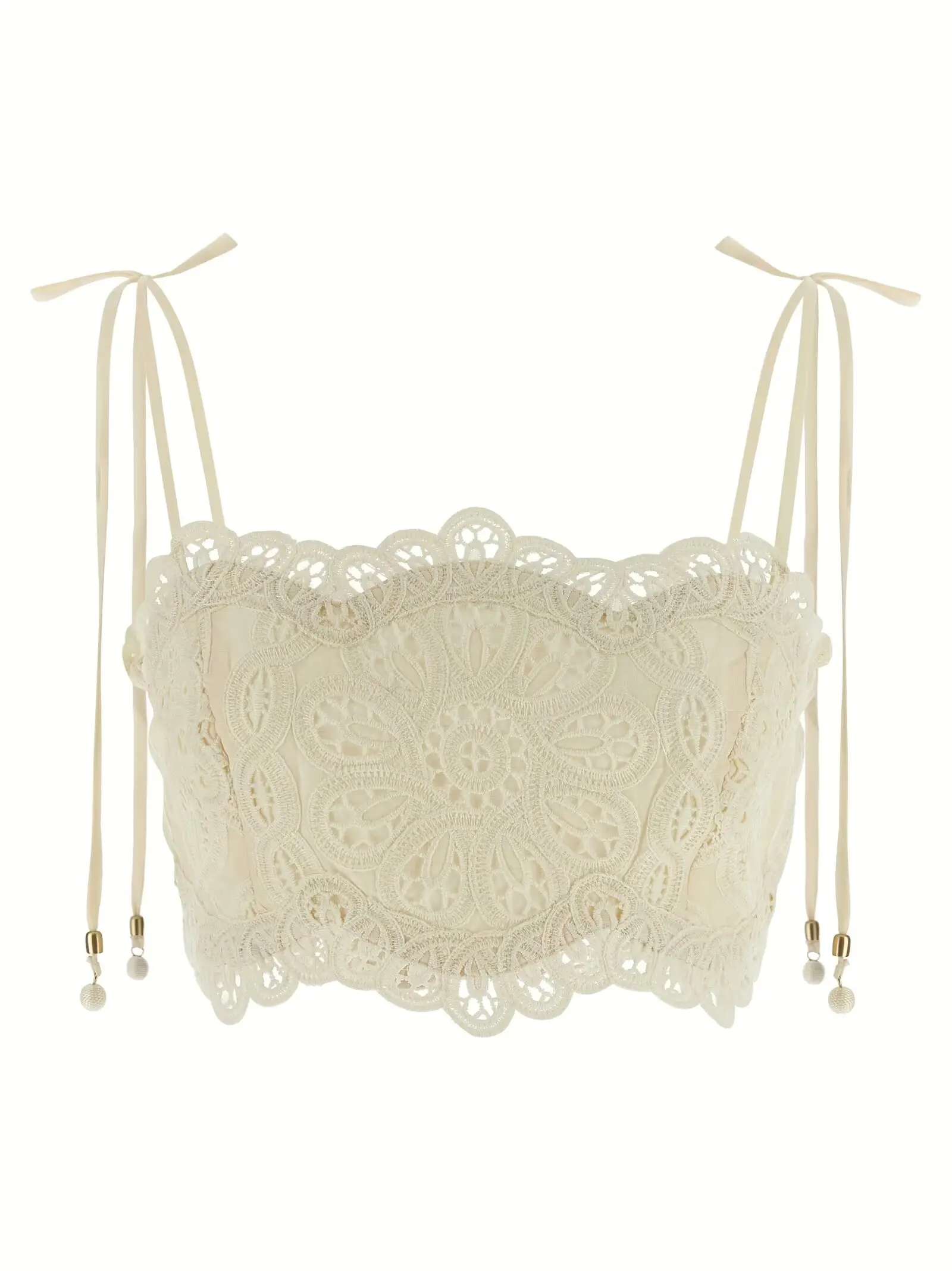 Топ Rhiannon Zimmermann Бежевий 1 'Rhiannon' top ZIMMERMANN Beige