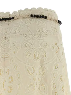 'Rhiannon' skirt 100% polyester ZIMMERMANN Beige