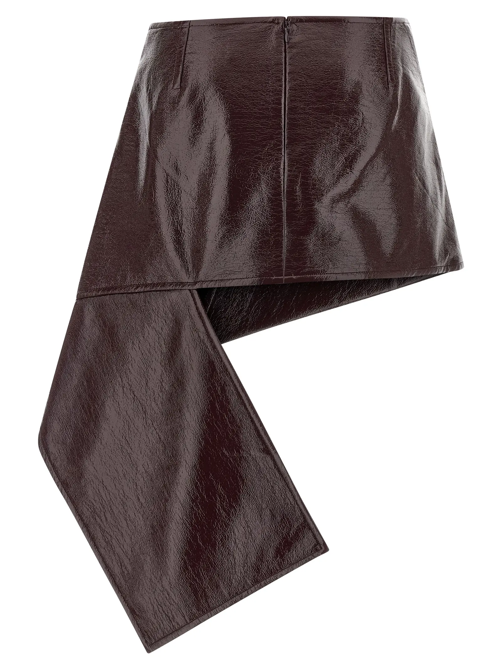 Спідниця Courreges Fold Vinyl Mini Бордова 2 'Fold Vinyl Mini' skirt 425CJU319VY00144010 COURREGES Bordeaux