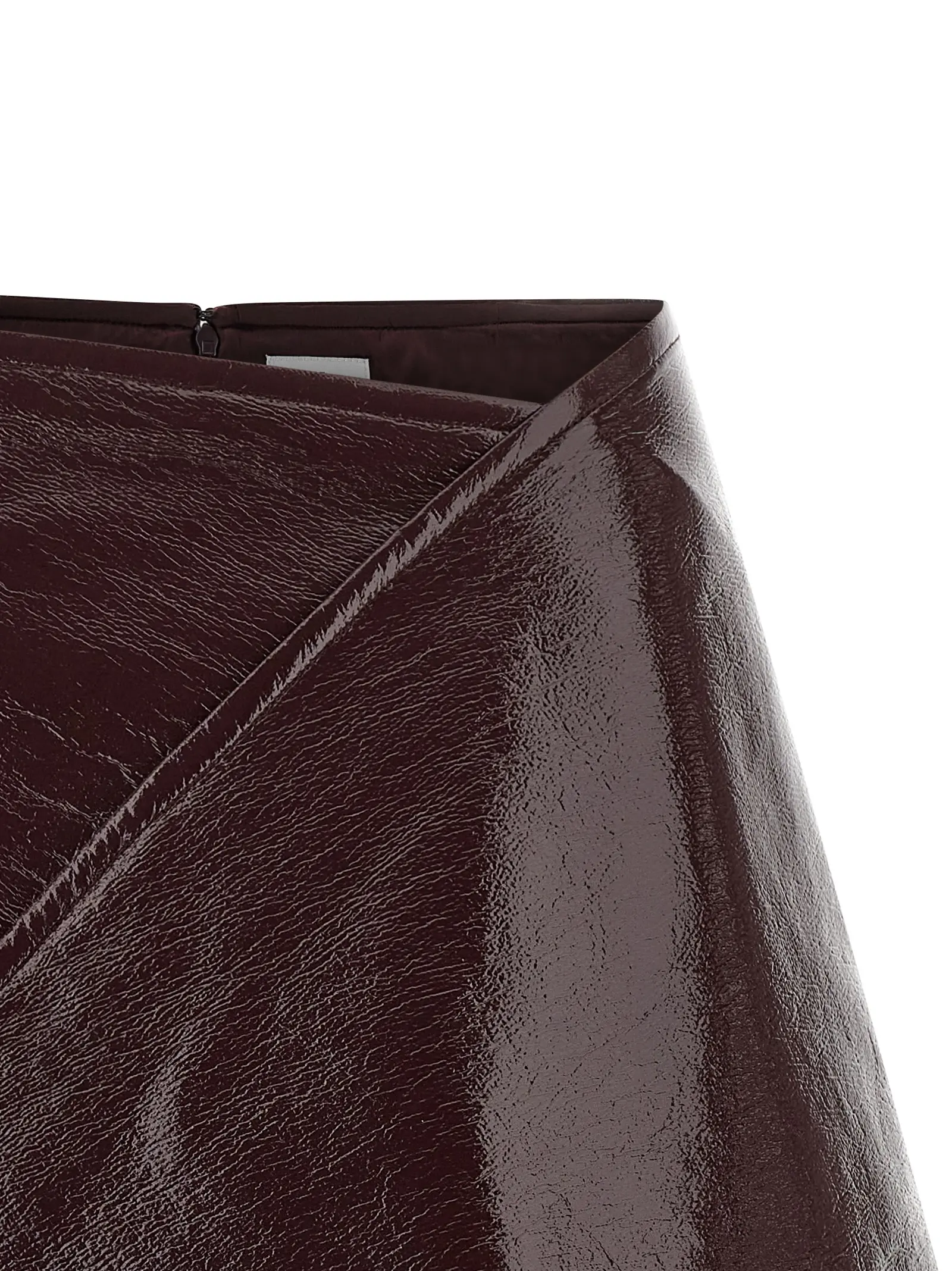 Спідниця Courreges Fold Vinyl Mini Бордова 3 'Fold Vinyl Mini' skirt Woman COURREGES Bordeaux