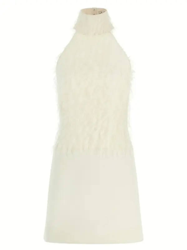 Fils coupés insert dress COURREGES White