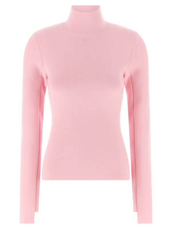 Interlock viscose sweater COURREGES Pink
