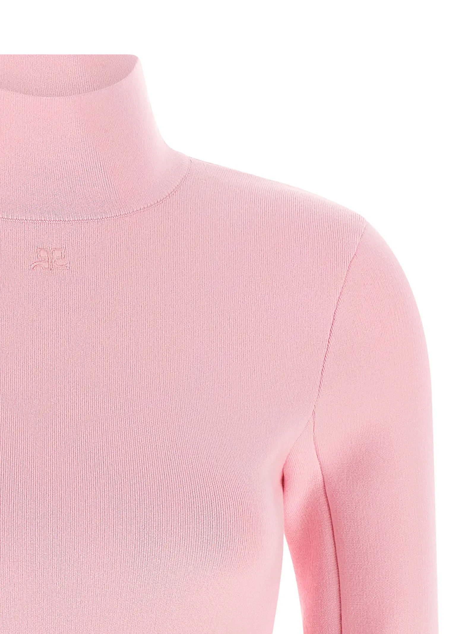 Светр Courreges Interlock viscose Рожевий 3 Interlock viscose sweater Woman COURREGES Pink