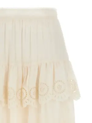 'Lucky' skirt Woman ZIMMERMANN White