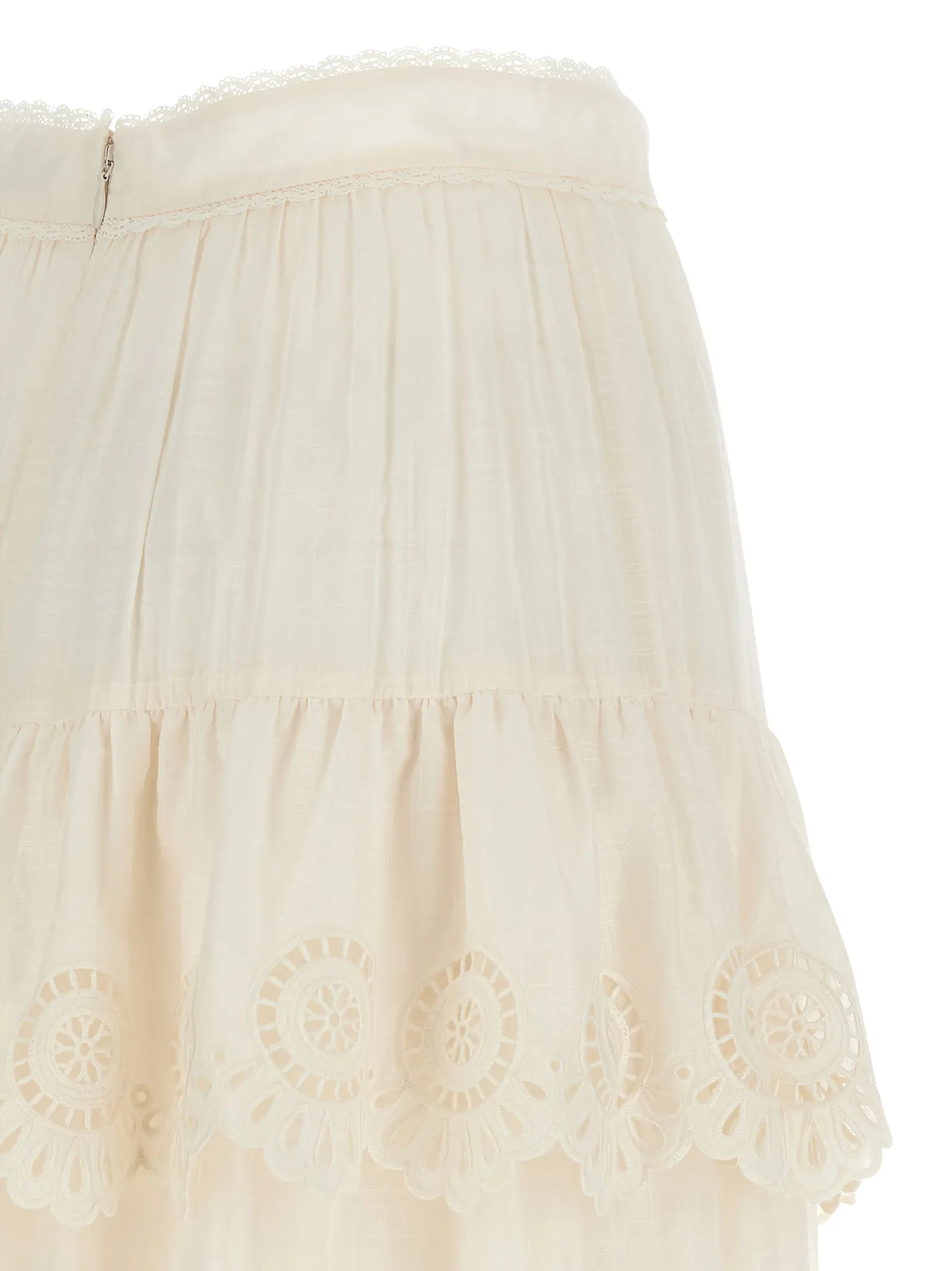Спідниця Zimmermann Lucky Біла 4 'Lucky' skirt 100% cotton ZIMMERMANN White