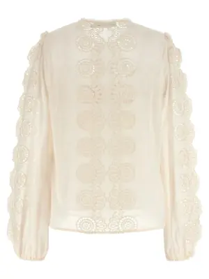 'Lucky' embroidered blouse 4287TSS252IVO ZIMMERMANN White