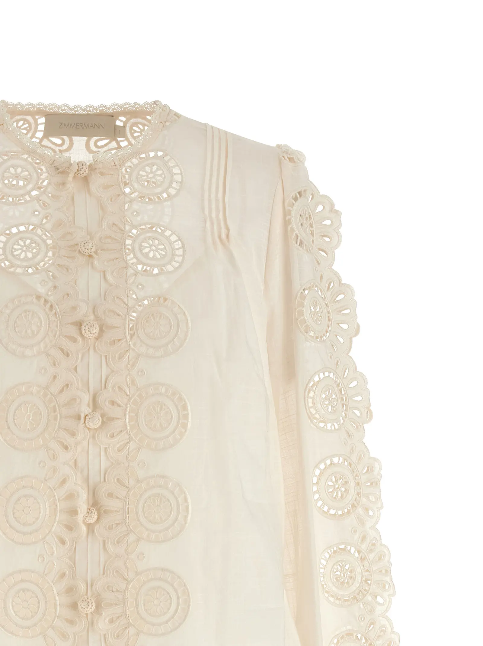 Блузка Zimmermann Lucky embroidered Біла 3 'Lucky' embroidered blouse Woman ZIMMERMANN White