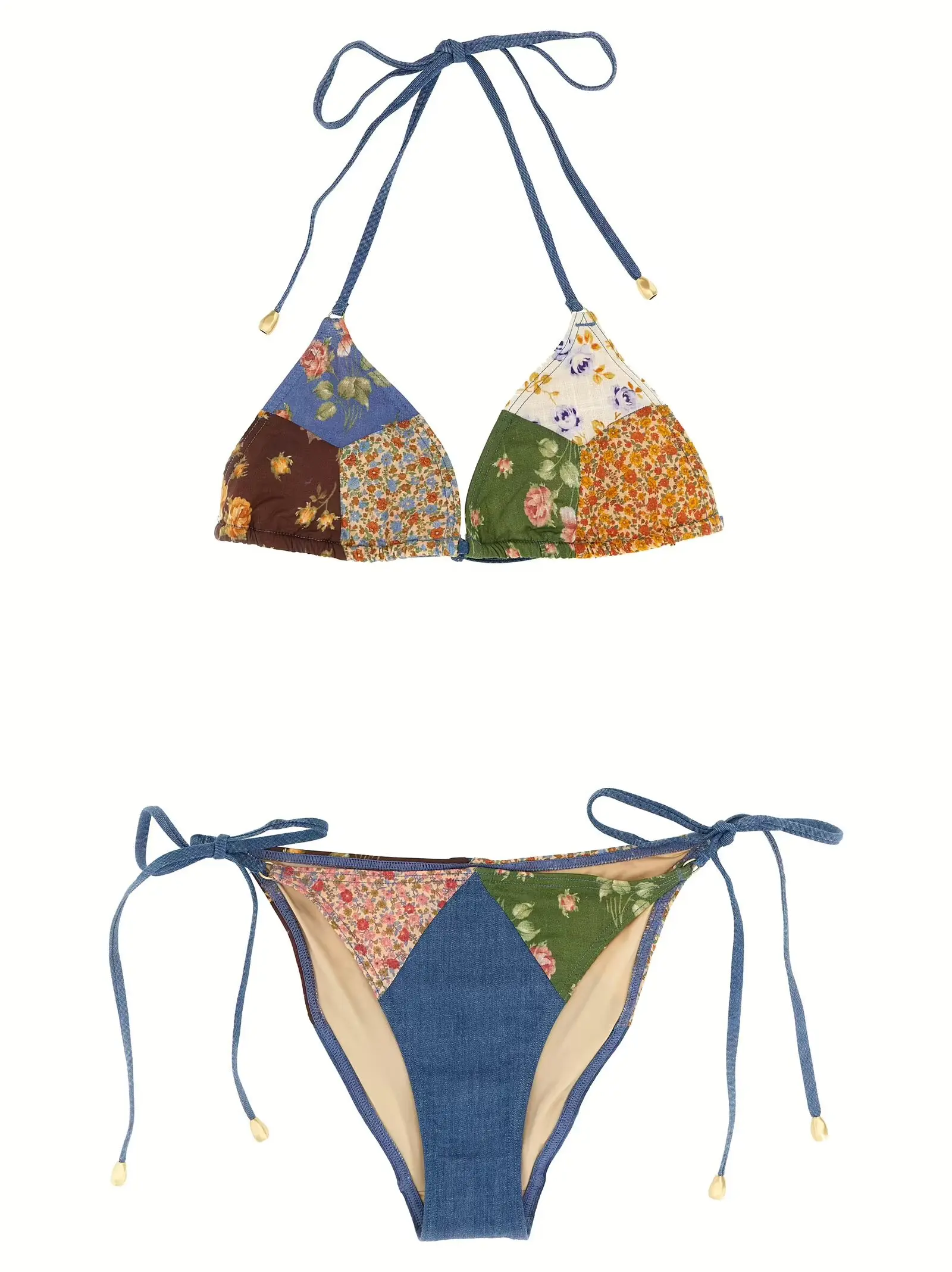 Бікіні Lucky Cotton Mini Tri Zimmermann Багатокольорове 1 'Lucky Cotton Mini Tri' bikini ZIMMERMANN Multicolor