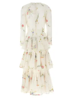 'Lucky Maxi' dress 4729DSS252CRMBQFLO ZIMMERMANN White