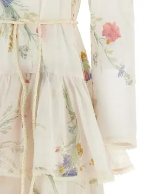'Lucky Maxi' dress 100% cotton ZIMMERMANN White