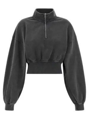 Cropped sweatshirt T BY ALEXANDER WANG Gray