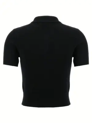 Polo cardigan 4KC4251061001 T BY ALEXANDER WANG Black