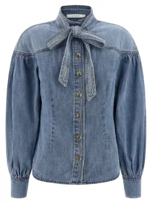 Denim shirt ZIMMERMANN Light Blue