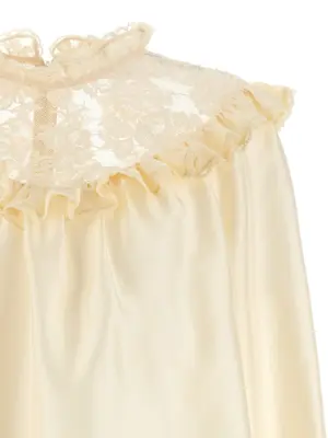 'Lace Billow' blouse Woman ZIMMERMANN Beige