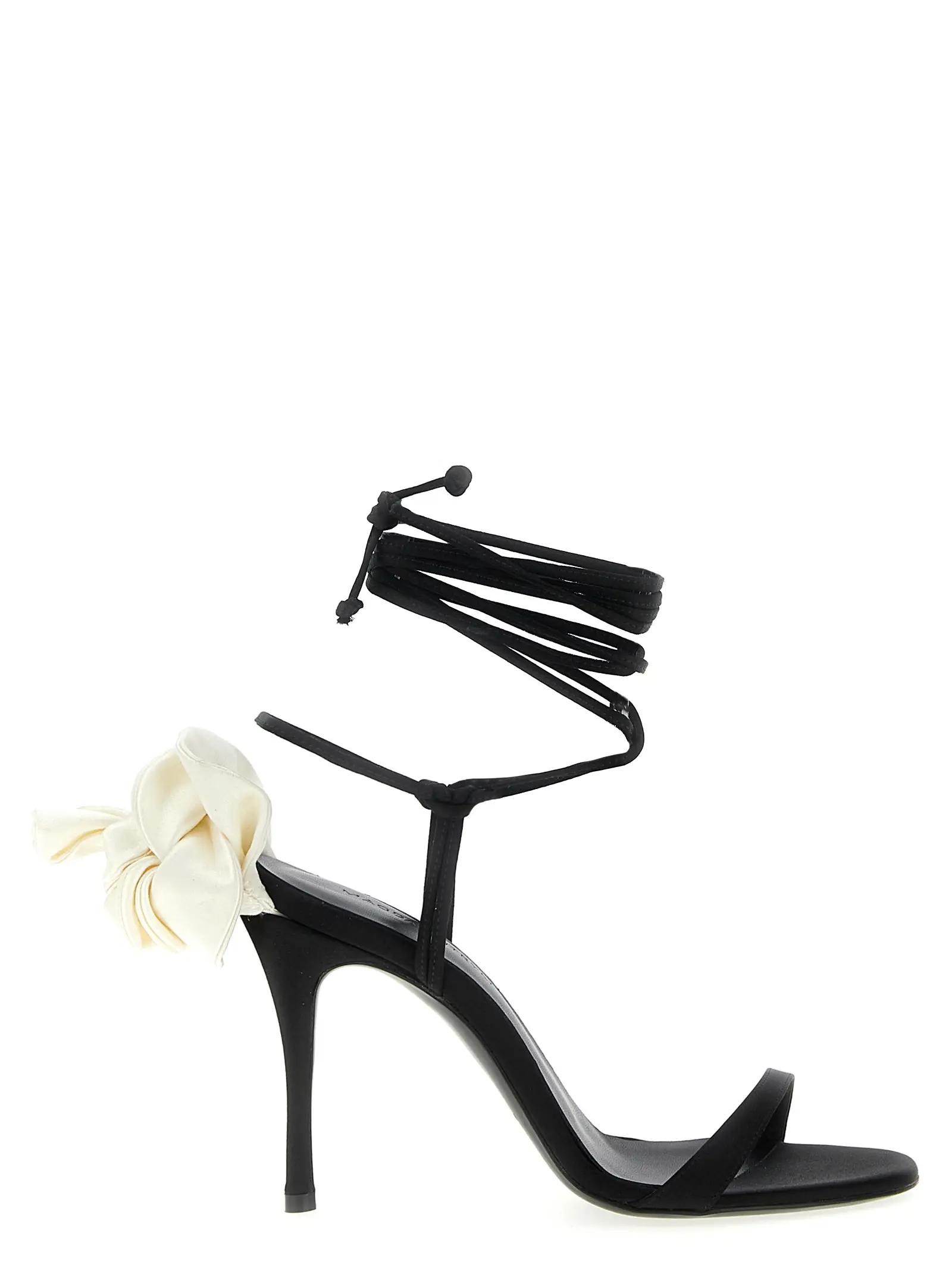 Босоніжки Magda Butrym Satin Чорні 1 Satin sandals MAGDA BUTRYM Black