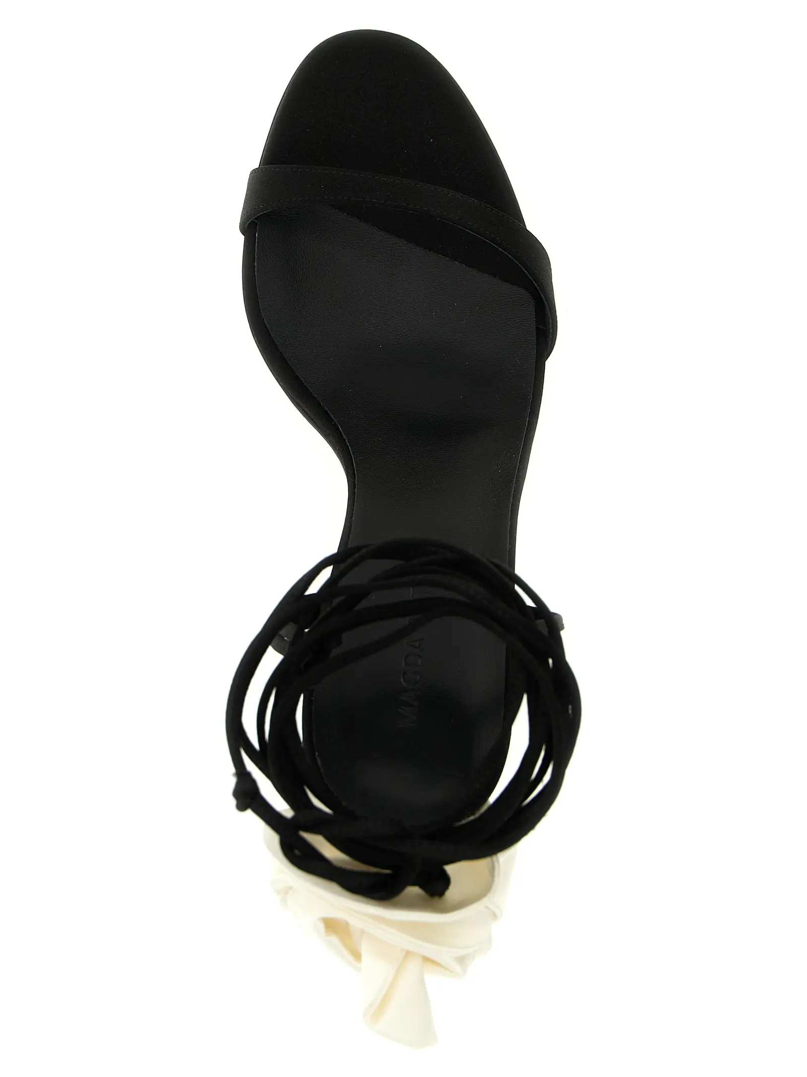 Босоніжки Magda Butrym Satin Чорні 4 Satin sandals 72% viscose