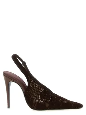 Crochet slingback MAGDA BUTRYM Brown