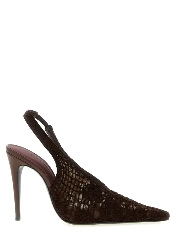 Crochet slingback MAGDA BUTRYM Brown