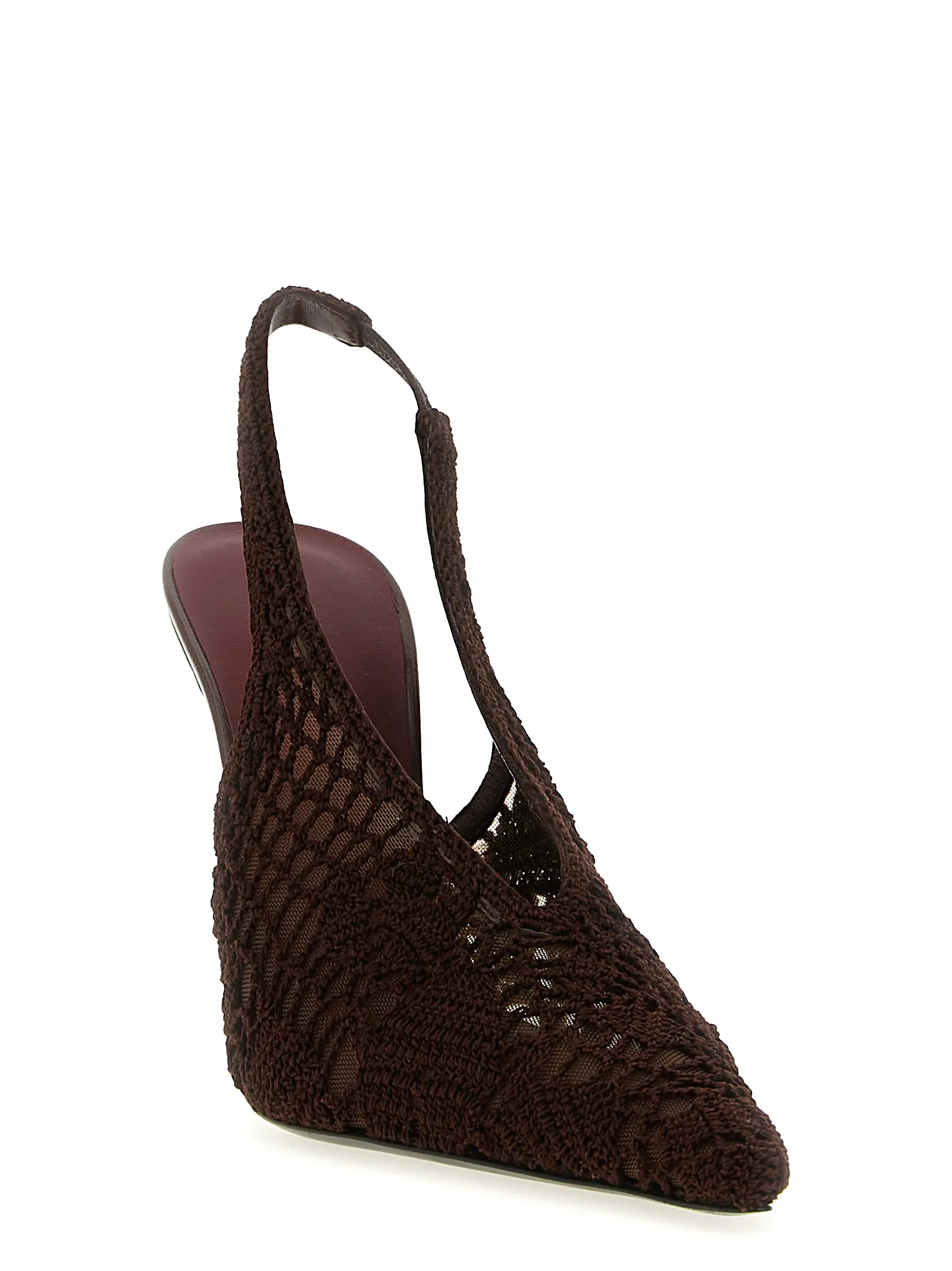 Туфлі Magda Butrym Crochet slingback Коричневі 2 Crochet slingback 524725BROWN MAGDA BUTRYM Brown