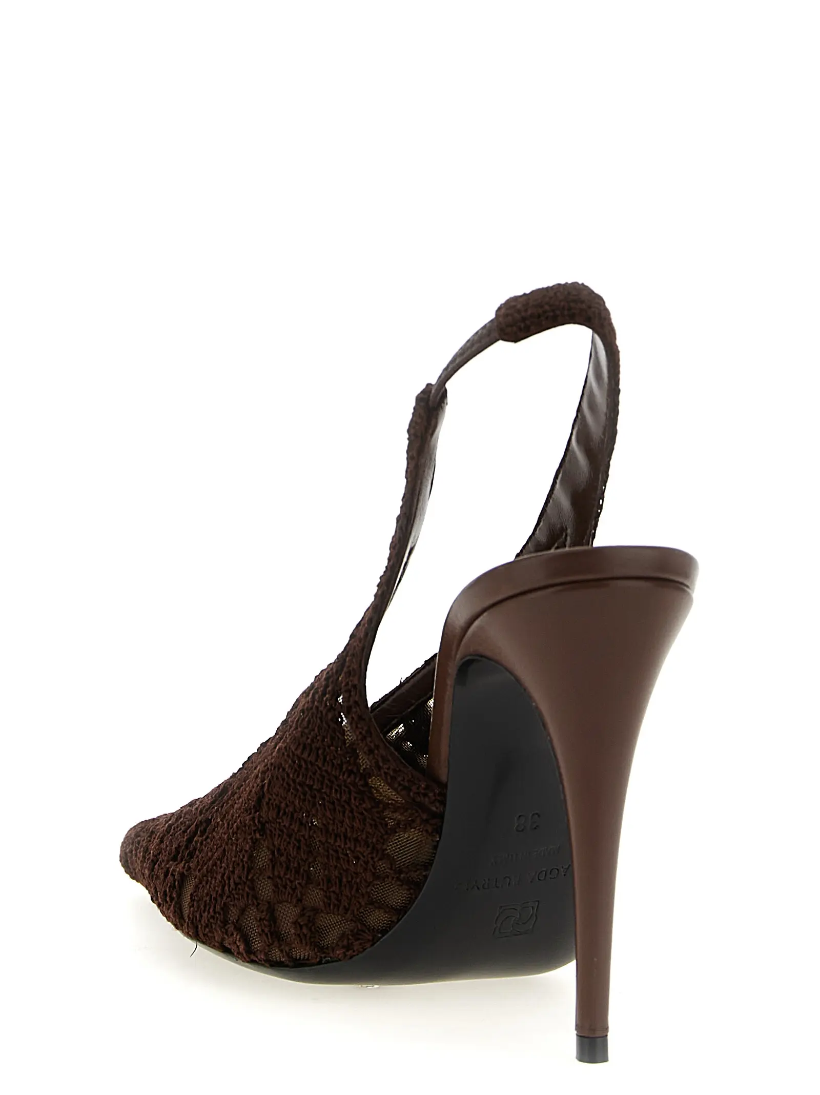 Туфлі Magda Butrym Crochet slingback Коричневі 3 Crochet slingback Woman MAGDA BUTRYM Brown
