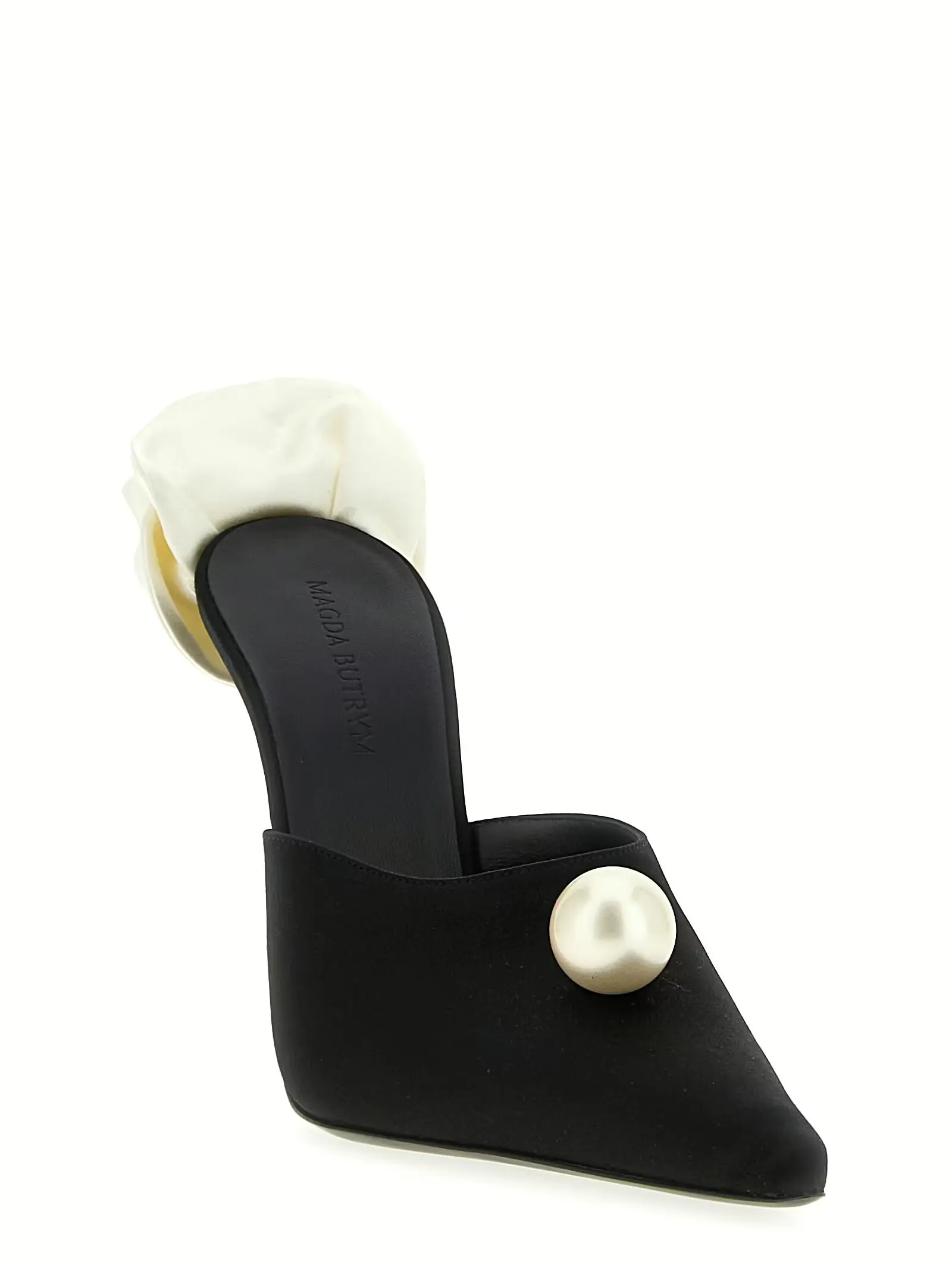 Мюлі атласні Magda Butrym Чорні 2 Satin mules 531723BLACK MAGDA BUTRYM Black
