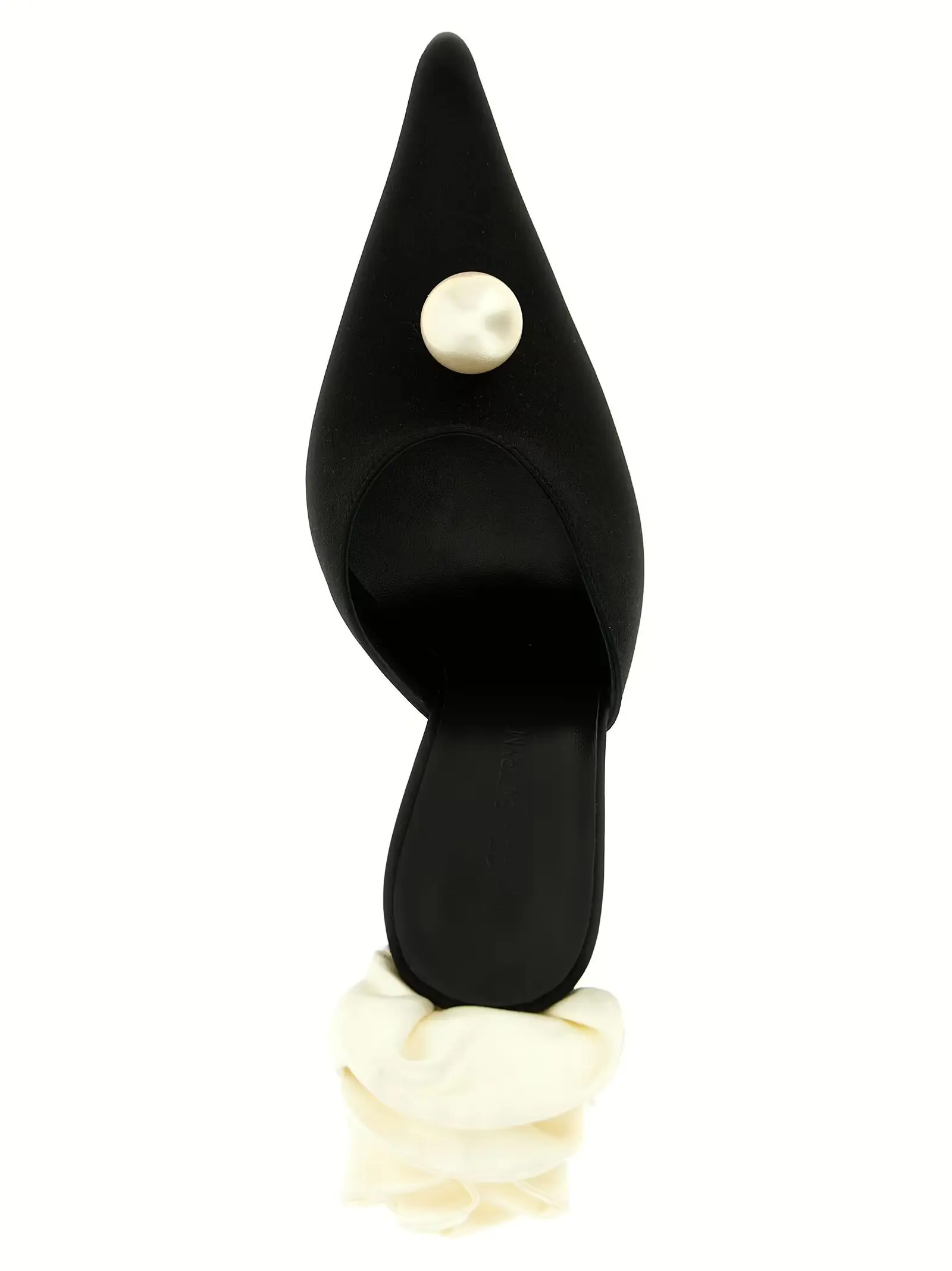 Мюлі атласні Magda Butrym Чорні 4 Satin mules 72% viscose