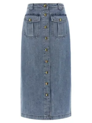 'Denim Pencil' skirt ZIMMERMANN Light Blue